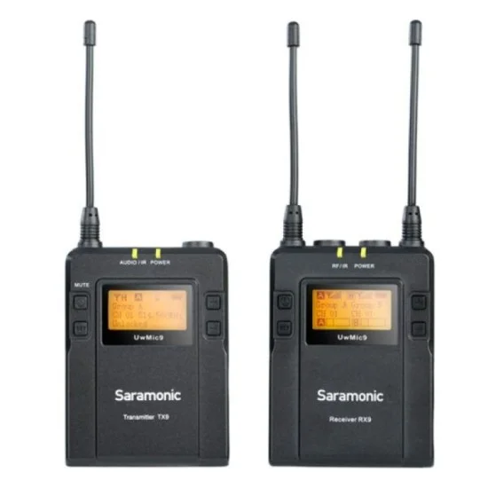Saramonic Kit 1 Advanced Wireless UHF Lavalier System w/ Dual Receiver, Li-Ion Power, Hard Case & More